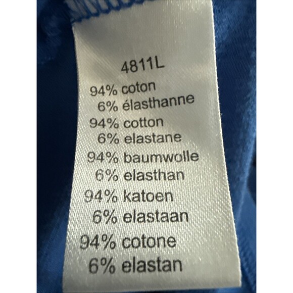 Lacoste Womens Short Sleeve Polo Size M 42 Blue Preppy Logo Mean Girls Sport - Picture 5 of 6